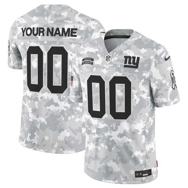 Mens New York Giants Active Player Custom 2024 F.U.S.E Arctic Camo Salute To Service Limited Stitched Football Jersey